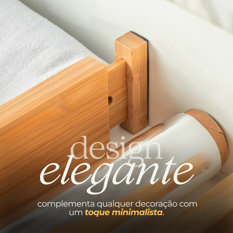 Kit 4 Divisórias de Gaveta Ajustável de Bambu - OU